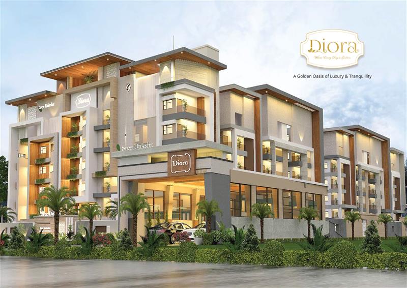 Sree Daksha Diora apartments architectural elevation design