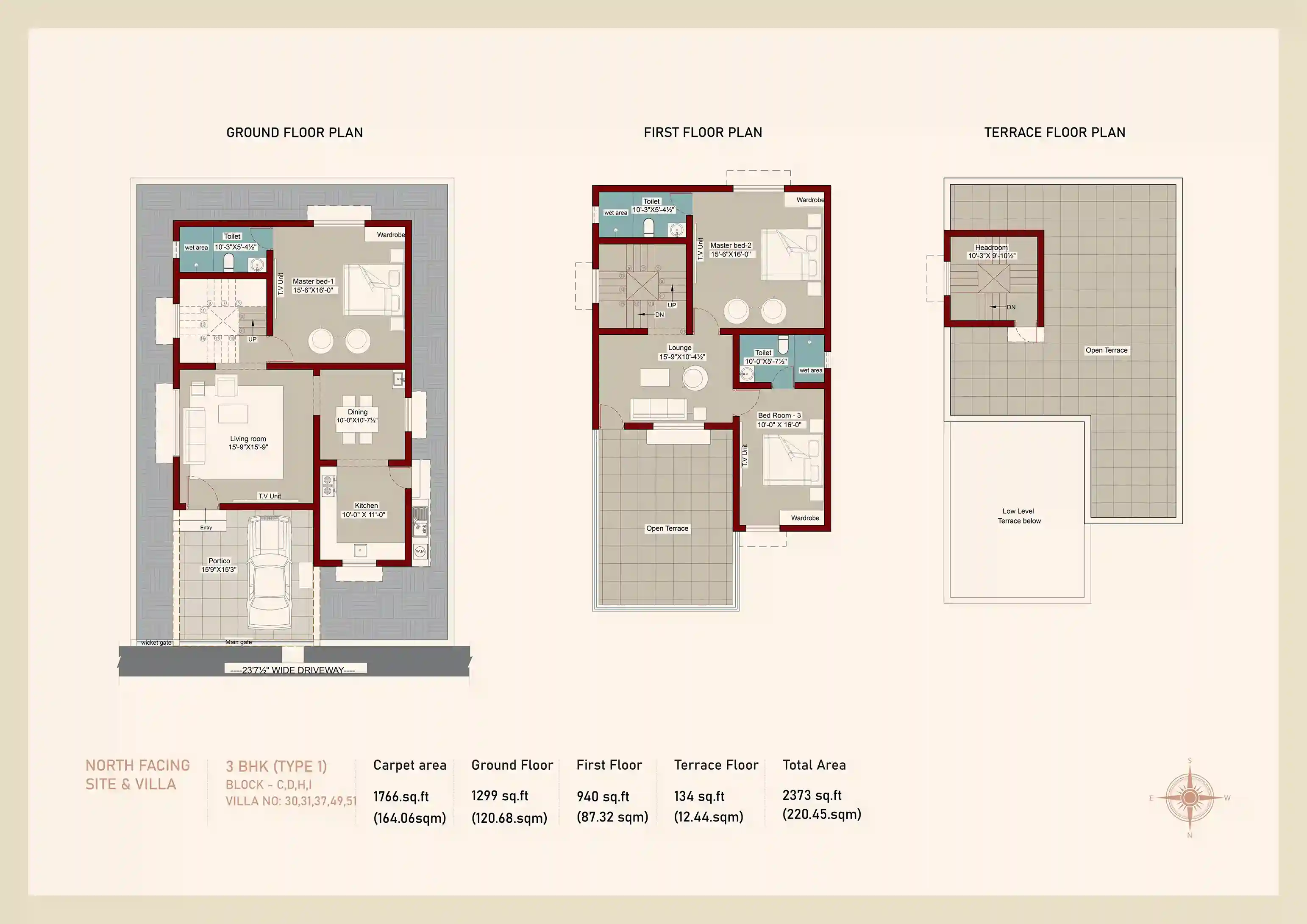 Elsria project luxury villa elevation