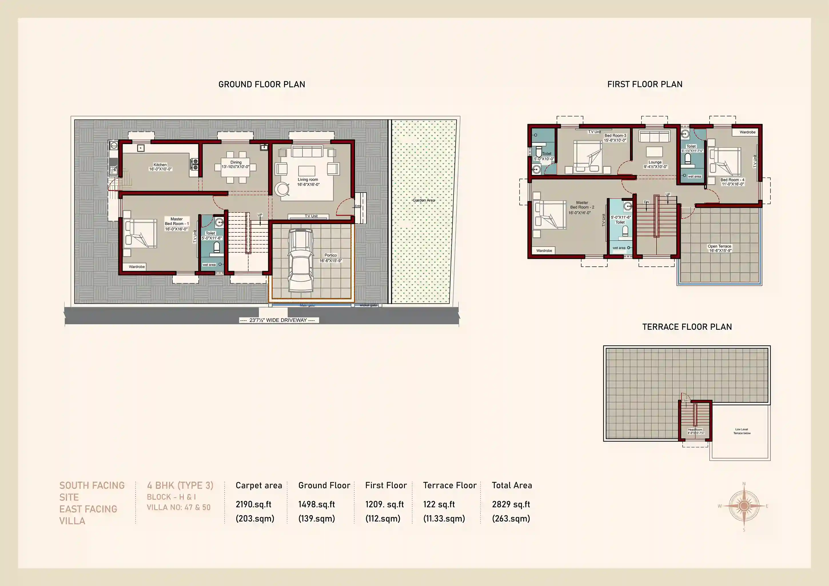 Elsria project villa balcony view