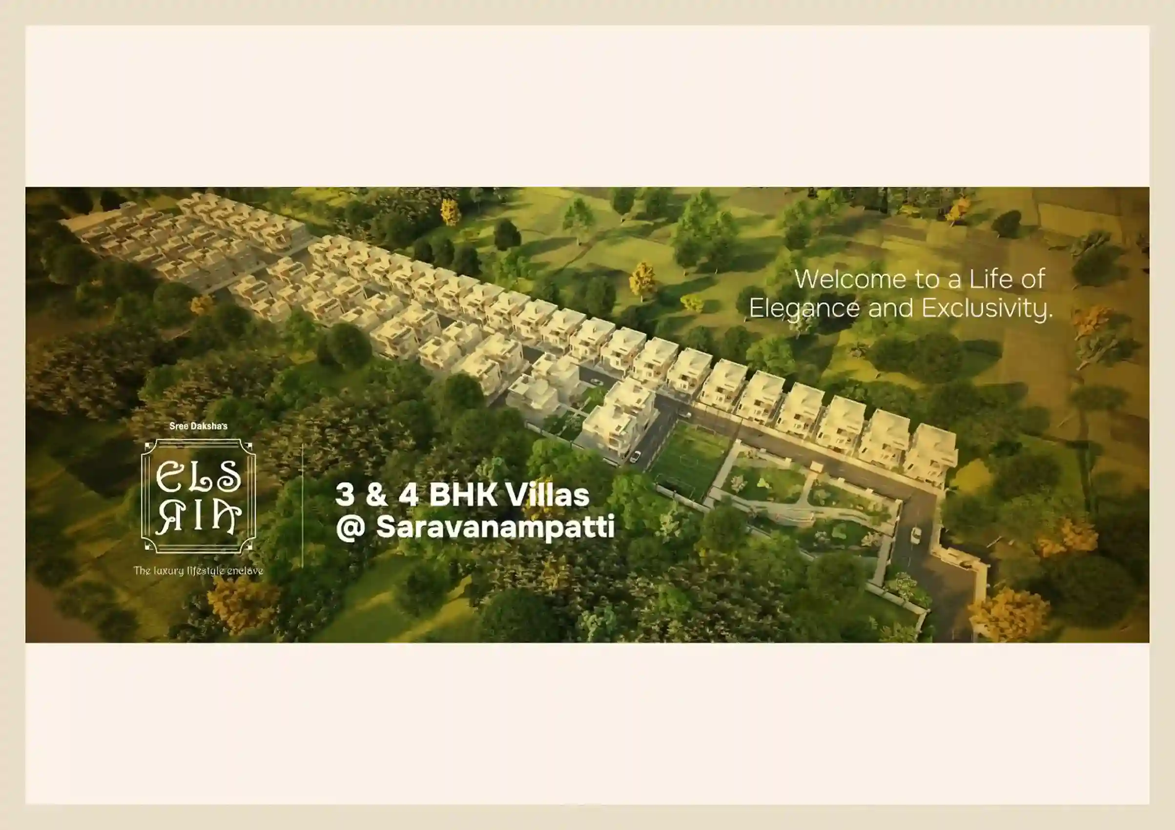 Elsria villa design elevation view 4