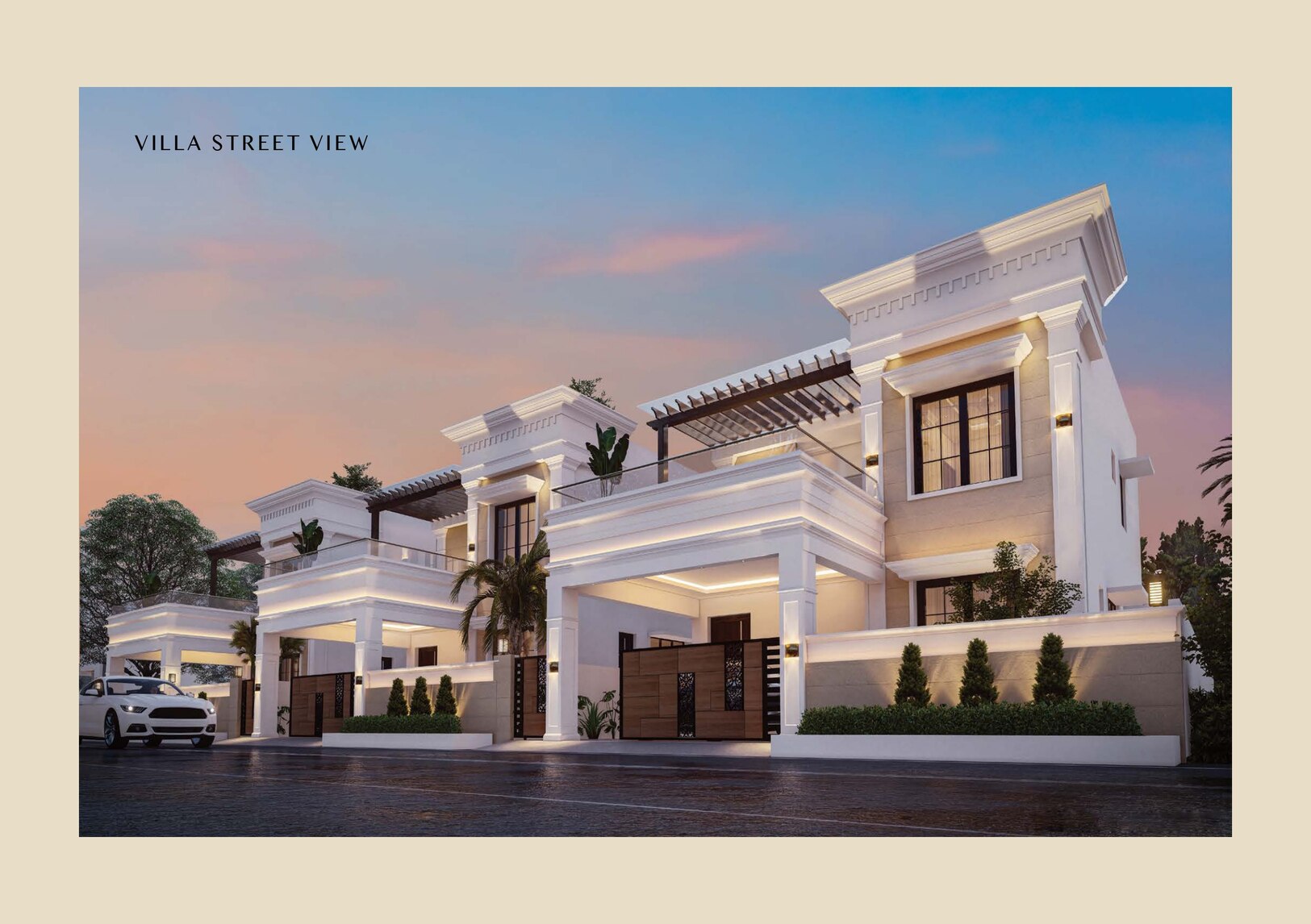 Macie Villas project elevation view 7