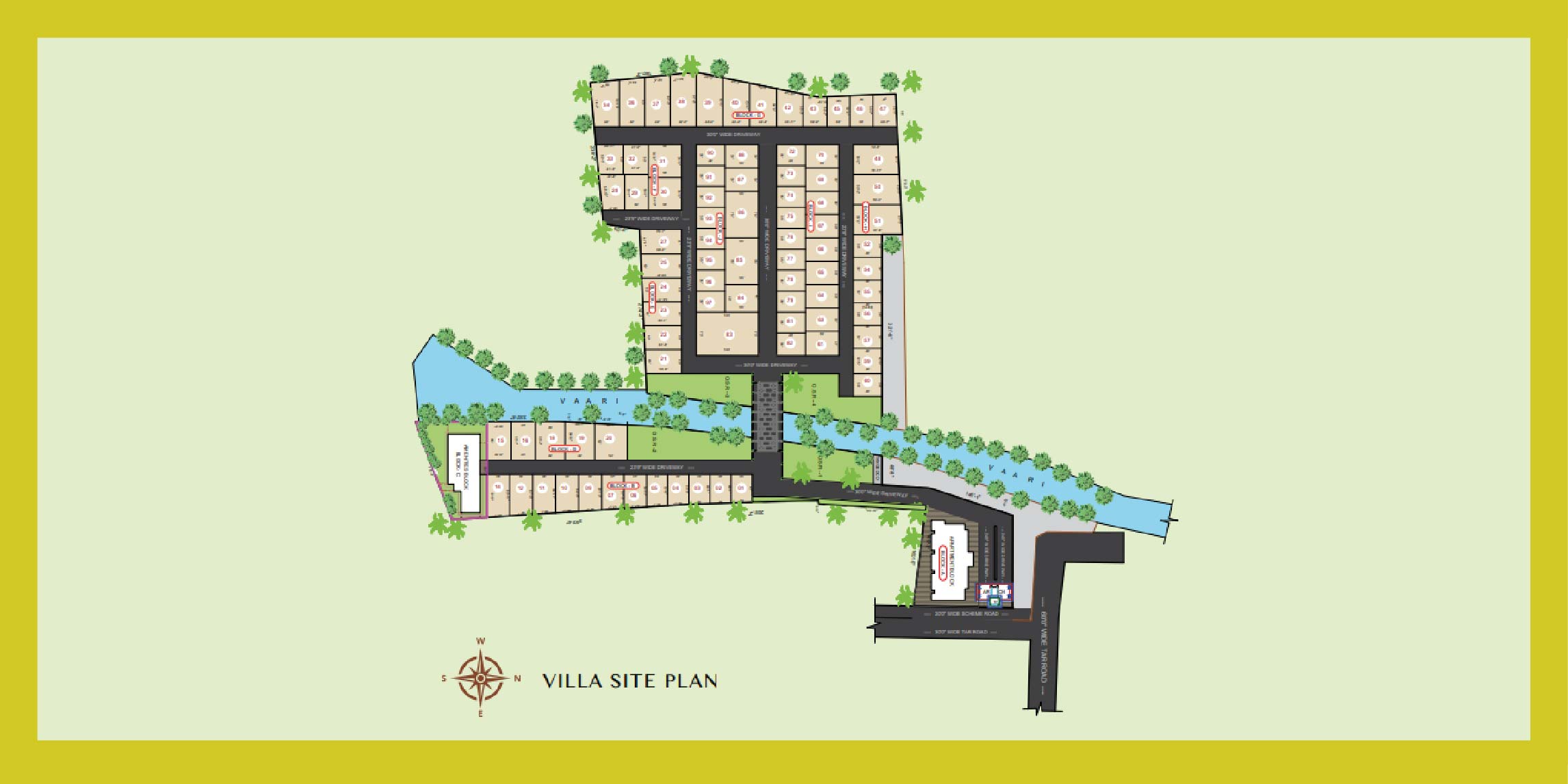 Sree Daksha Macie Villas project layout plan