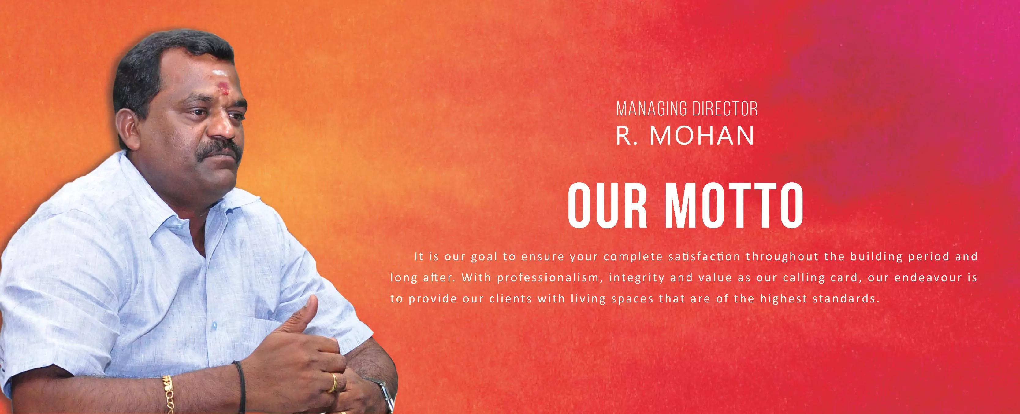 Sree Daksha Managing Director desk view