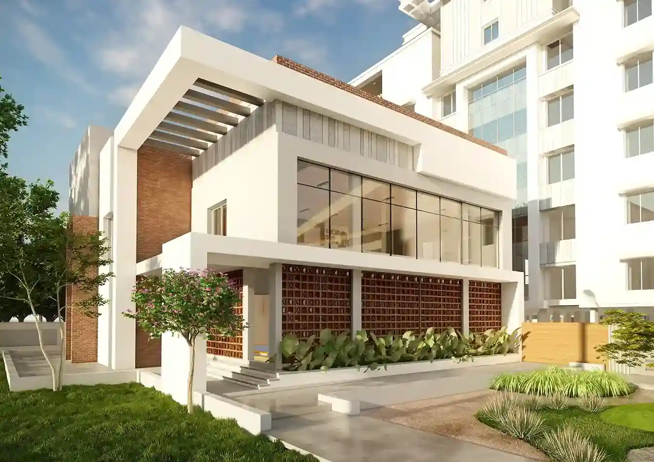 Nefeli project building elevation view 1