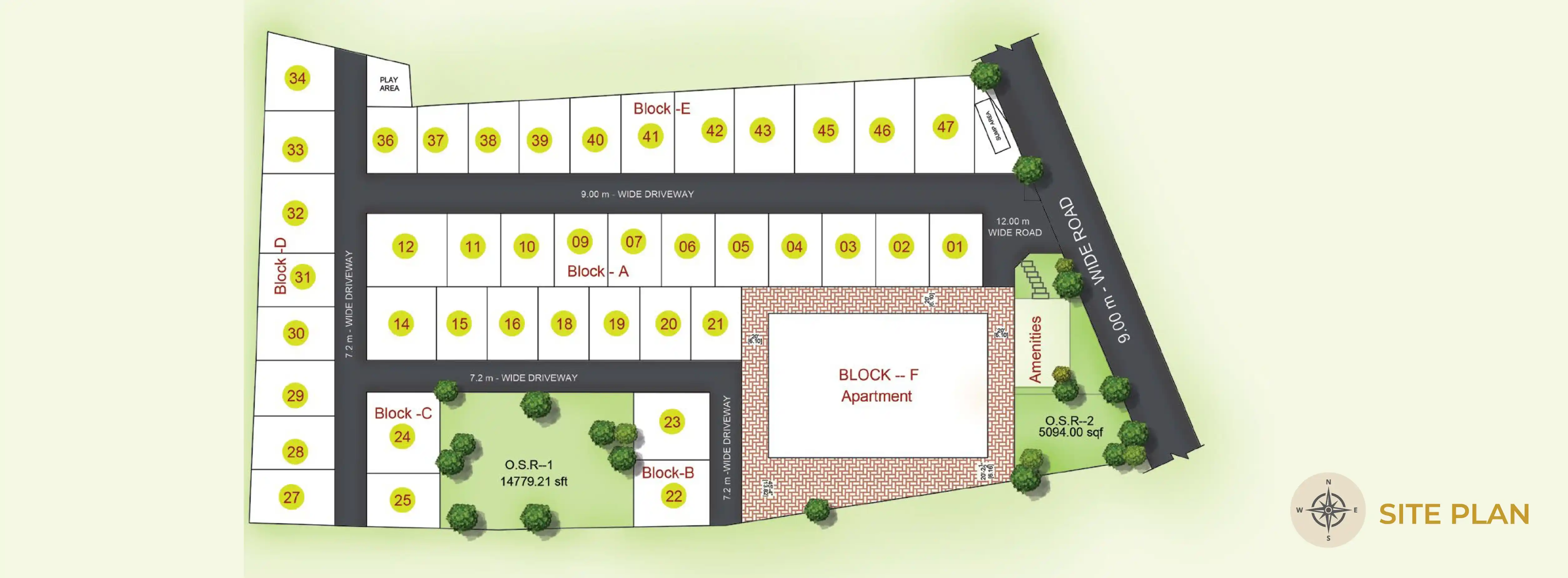 Sree Daksha Nefeli project site layout plan